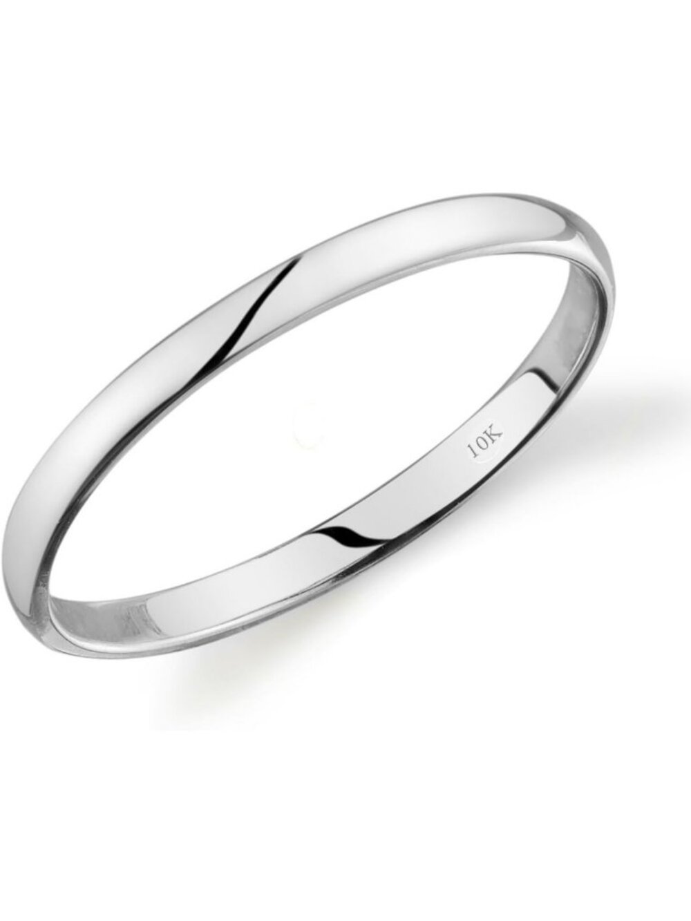 10k Gold Light Comfort Fit Wedding Band - Elegant, Durable, Perfect for Couples